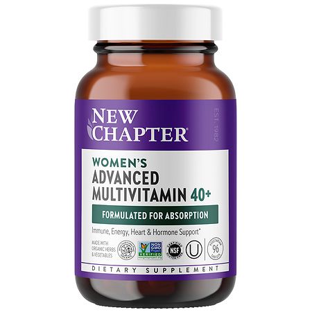 New Chapter Women's Advanced 40+ Multivitamin, Vegetarian Tablets