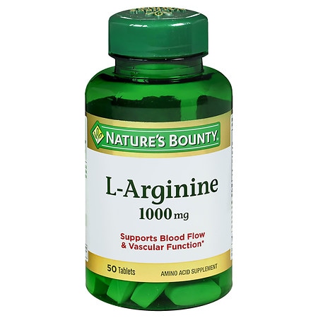 Nature's Bounty L-Arginine 1000 mg Amino Acid Supplement Tablets