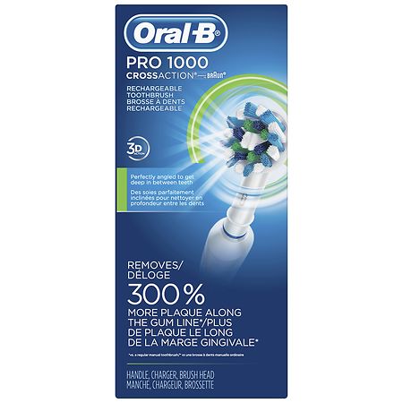 Oral-B Pro 1000 CrossAction Electric Toothbrush White
