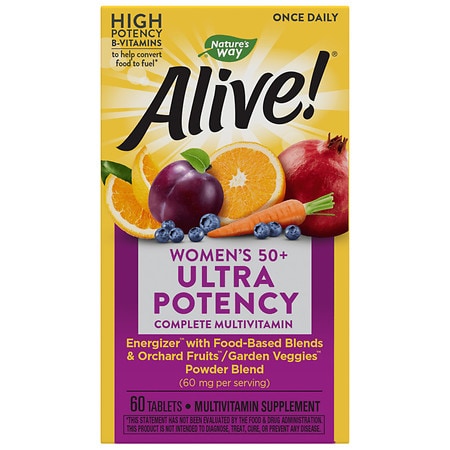 Alive! Once Daily Women's 50+ Ultra Potency Multivitamin Tablets