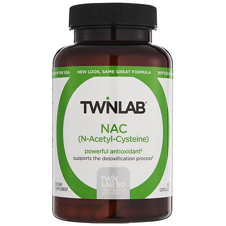 Twinlab NAC (N-Acetyl-Cysteine) Capsules