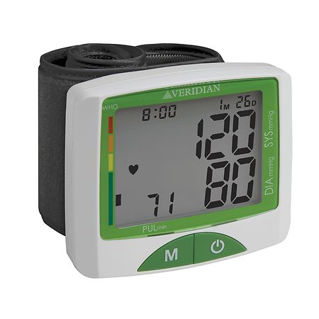 Veridian Healthcare Jumbo Screen Premium Digital Blood Pressure Wrist Monitor