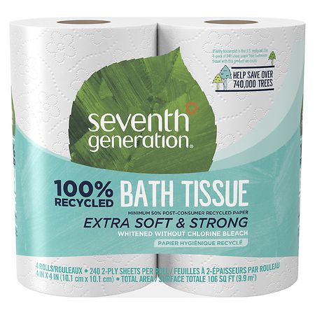 Seventh Generation White Toilet Paper 4 pk