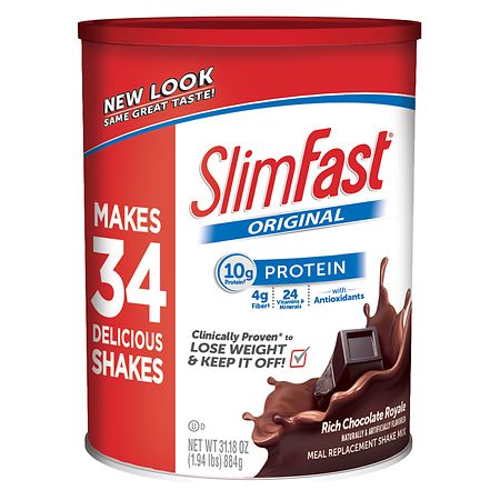SlimFast 3-2-1 Plan Shake Mix Chocolate Royale