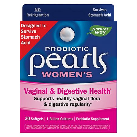 Nature's Way Probiotic Pearls Women's Vaginal & Digestive Health Softgels