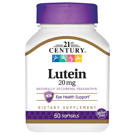 21st Century Lutein 20mg Softgels