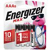 Energizer Max Alkaline Batteries, AAA AAA-0