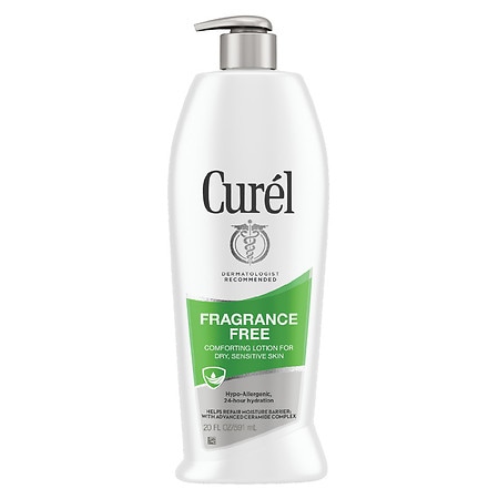 Curel Hand and Body Lotion for Dry Skin Unscented