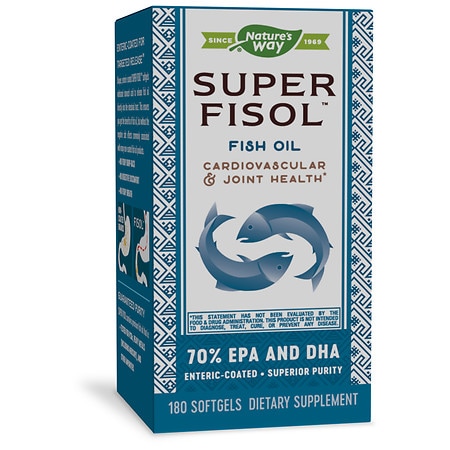 Nature's Way Super Fisol Enteric-Coated Fish Oil Softgels