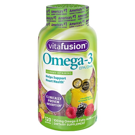 Vitafusion Omega 3 Gummies Lemon, Berry, & Cherry