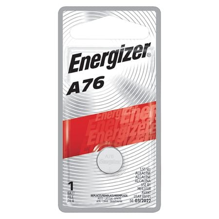 Energizer A76 Batteries, Miniature Alkaline Button #A76