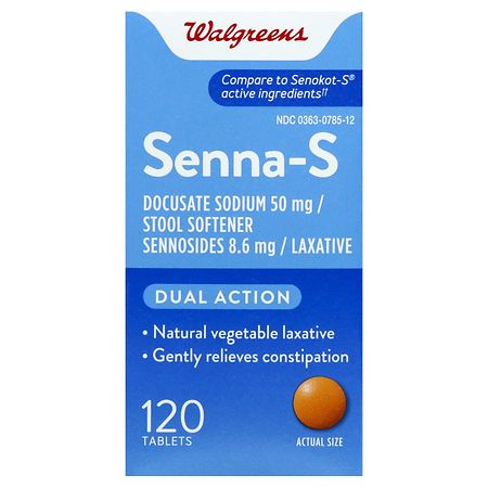 Walgreens Senna-S Stool Softener with Laxative Tablets