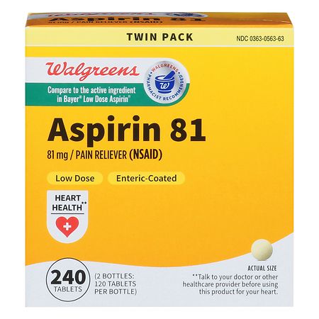 Walgreens Aspirin 81 Tablets