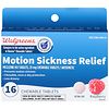 Walgreens Motion Sickness Relief Chewable Tablets Raspberry-0
