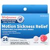 Walgreens Motion Sickness Relief Chewable Tablets Raspberry-1