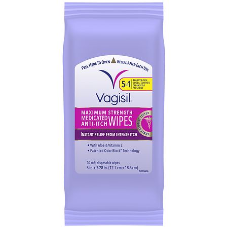 Vagisil Anti-Itch Medicated Wipes