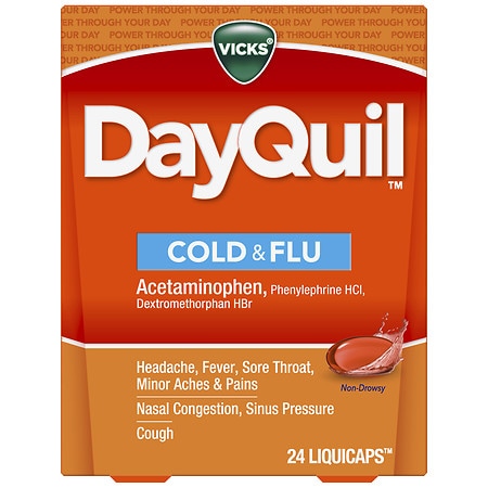 Vicks Dayquil Cold & Flu Relief LiquiCaps Non Drowsy