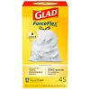 Glad ForceFlex Tall Kitchen Drawstring Trash Bags Unscented, 13 Gallon White-0