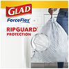 Glad ForceFlex Tall Kitchen Drawstring Trash Bags Unscented, 13 Gallon White-5