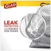 Glad ForceFlex Tall Kitchen Drawstring Trash Bags Unscented, 13 Gallon White-6