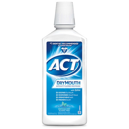ACT Dry Mouth Mouthwash Soothing Mint