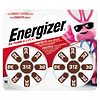Energizer Hearing Aid Batteries Size 312, Brown Tab 312-0