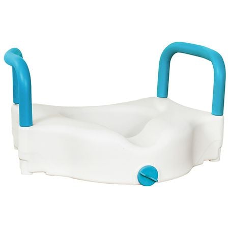 AquaSense 3-Way Raised Toilet Seat, 4 Inch White