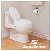 AquaSense Raised Toilet Seat with Lid, 4 Inch 4" White-1