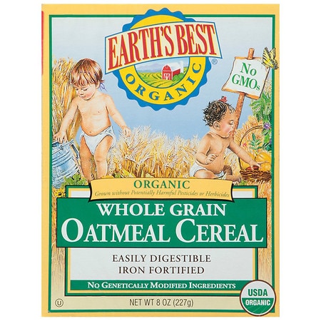 Earth's Best Organic Infant Cereal, Whole Grain Oatmeal
