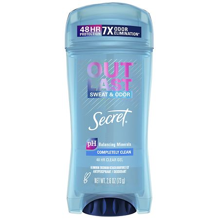 Secret Outlast Clear Gel Antiperspirant Deodorant Completely Clean