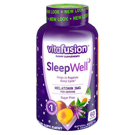 Vitafusion Sleep Well Gummy Vitamins White Tea with Passion Fruit Flavors