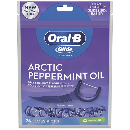 Oral-B Glide Dental Floss Picks Arctic Peppermint