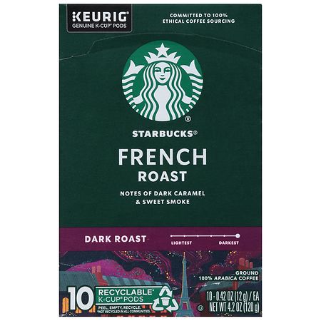 Starbucks K-Cup Coffee Pods¿Dark Roast Coffee¿French Roast¿100% Arabica French Roast