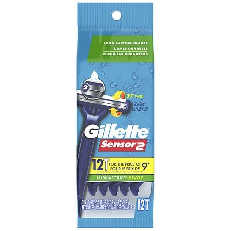 Gillette Sensor2 Lubrastrip Men's Disposable Razors
