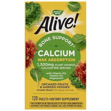 Nature's Way Alive! Bone Support Calcium Tablets