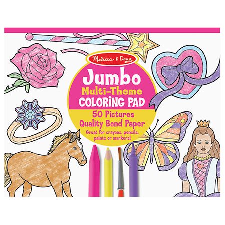 Melissa & Doug Jumbo Coloring Pad 11" x 14" Pink
