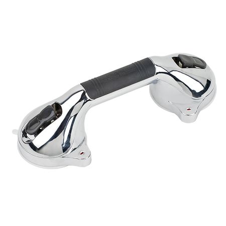 HealthSmart 12" Chrome Grab Bar with BactiX