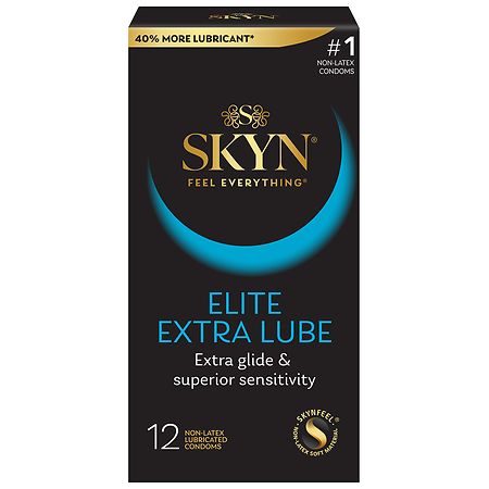SKYN Elite Extra Lube Non-Latex Condoms