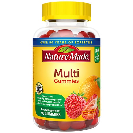 Nature Made Multivitamin Gummies Orange, Cherry & Mixed Berry
