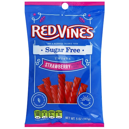 Red Vines Sugar Free Licorice Twists, Strawberry Strawberry
