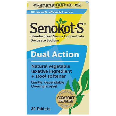 Senokot-S Dual Action Natural Vegetable Laxative