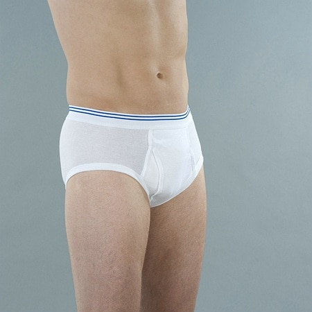 Wearever Reusable Mens Classic Incontinence Briefs Small White