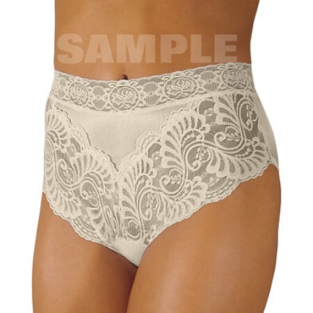 Wearever Reusable Women's Lovely Lace Trim Incontinence Panty Ivory