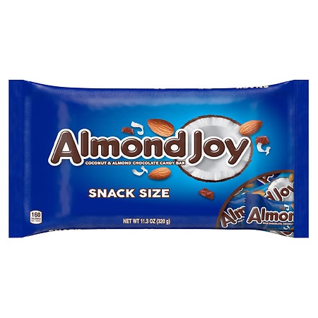 Almond Joy Snack Size Candy Bars, Small Bag Almond