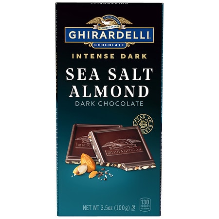 Ghirardelli Intense Dark Squares Sea Salt Almond