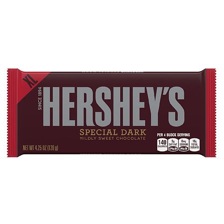 Hershey's Special Dark Mildly Sweet Chocolate Extra Large Bar Special Dark Chocolate