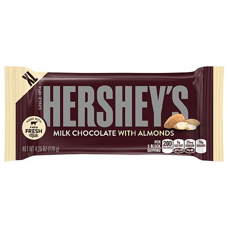 Hershey's Extra Large Milk Chocolate with Almonds Bar
