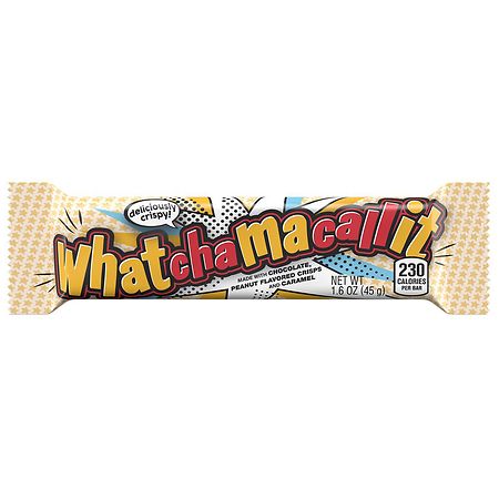 Whatchamacallit Candy, Bar Chocolate, Caramel and Peanut Flavored Crisps
