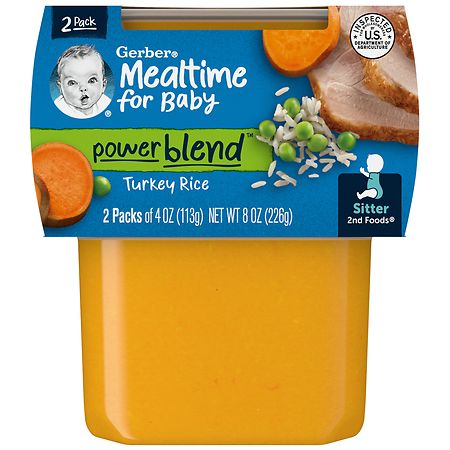 Gerber 2nd Foods Baby Foods, Power Blend Turkey and Rice