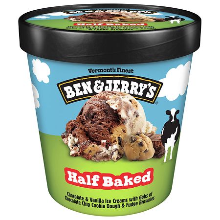 Ben & Jerry's Ice Cream Half Baked Chocolate & Vanilla